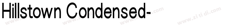 Hillstown Condensed字体转换